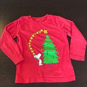 3T snoopy Christmas shirt